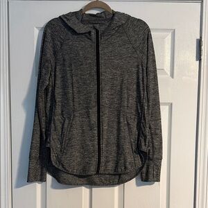 Athleta Gray Hooded Jacket